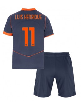 Inter Milan Luis Henrique #11 Replika Tredje Kläder Barn 2025-26 Kortärmad (+ byxor)